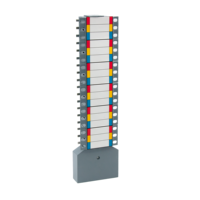 Assemblée de casserole de rail DIN Distribution d'énergie 250A MCB Barre omnibus principale triphasée 250A 50/60Hz Design compact