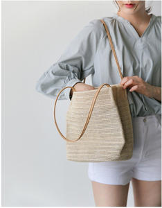 Nuove borse in Rattan Bali multicolori da <span class=keywords><strong>donna</strong></span> in stile Rattan naturale con stampe borse a tracolla in <span class=keywords><strong>paglia</strong></span> fatte a mano <span class=keywords><strong>borsa</strong></span> a tracolla bohémien - Product Image 5