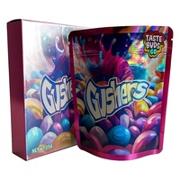 8e Pochette alimentaire anti-odeur pour bonbon gommeux Sac d'emballage en Mylar zip-lock en plastique holographique résistant aux enfants Doypack pour comestible
