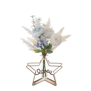 Bouquet de fleurs artificielles en rose Xiumu pour décoration de mariage et de maison CF01305 - Product Image 5