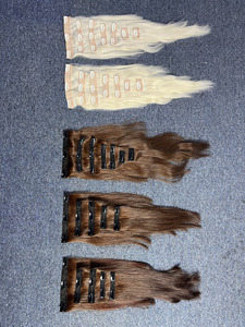 Extensions de cheveux vierges vietnamiens Rusa de haute qualité, texture raide/ondulée/bouclée, pointe plate normale, vente en gros - Product Image 5