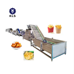 KLS Potato Machine maquina para hacer papas fritas Automatic Industrial Frozen French Fries Production Line