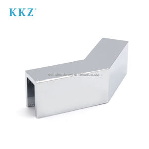 CRL S0GC135 Chrome en laiton massif, pinces d'angle <span class=keywords><strong>pour</strong></span> porte de douche en verre trempé <span class=keywords><strong>à</strong></span> 135 degrés, clips <span class=keywords><strong>à</strong></span> glissière - Product Image 2