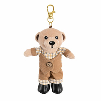 Porte-clés personnalisés OEM/ODM de 1 à 15 cm, série animale, en PVC souple, mignons, en peluche, jouets en coton, pendentifs, cadeaux de voyage, souvenirs, vente en gros