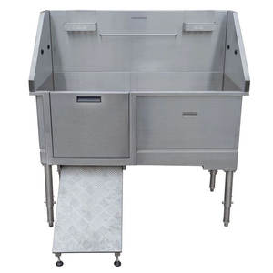 Hundebadewannen aus Edelstahl 304, große Luxus-Badewannen für den Innenbereich, Hundepflegewanne - Product Image 3