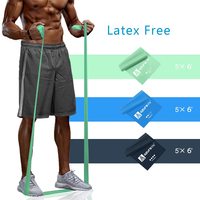 Bandas Elásticas de Ejercicio Profesionales Personalizadas al por Mayor, Largas, Sin Látex, para Fisioterapia, Yoga y Pilates