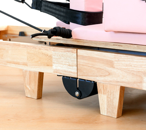 Oferta Especial de Año Nuevo: Reformer de Pilates Rosa para Casa u Oficina, Equipo de Entrenamiento de Yoga Plegable de Roble <span class=keywords><strong>en</strong></span> <span class=keywords><strong>Venta</strong></span> - Product Image 6