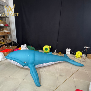 Globo Inflable de Ballena Azul Realista para Librerías, Fiestas en la Playa, Escenarios con Temática Oceánica, Modelo de Pez Inflable Personalizado - Product Image 3