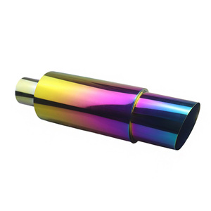Car Modification Straight Exhaust Pipe Stainless Steel Exhaust <b>Drum</b> Modification Accessories Rear - Product Image 6