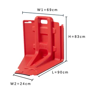 Handle Safety L Shape Straight Flood Control Boxwall Water Barrier to Fighting Flood