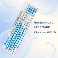 Teclado Mecánico para Juegos con Cable USB Usado, 104 Teclas, Retroiluminación RGB, Ergonómico, de Plástico, Conexión Directa, Inclinación Ajustable, 12 Meses de Garantía