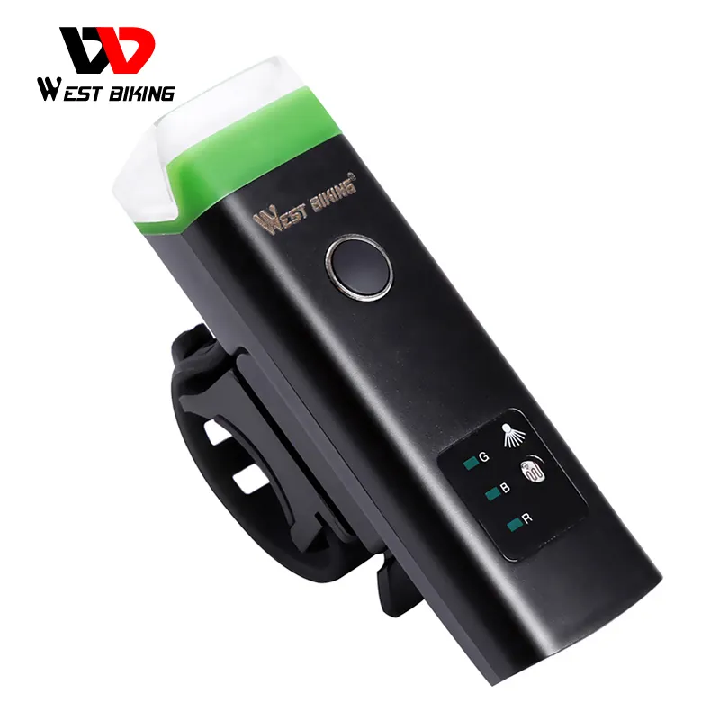 WEST BIKING Headlight Electric Bike Handle Light USB Charging Flashlight Waterproof Torch Rechargeable Bicycle Front Light