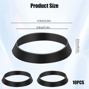 Bague d'étanchéité Rondelle en silicone Anneau d'étanchéité pour tuyau de vidange Rondelles d'étanchéité en caoutchouc Plomberie pour tuyau de vidange de 1 1/2 pouces Drains d'évier - Product Image 3