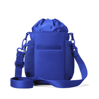 Pochette de transport réglable en néoprène pour bouteille d'eau, étui imperméable pour gobelet, support de tasse réglable avec bandoulière, tendance