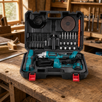 Ensemble d'outils électriques sans fil et sans balais avec perceuse et meuleuse d'angle pour la construction et les réparations domestiques