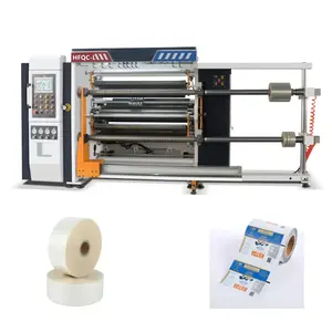 Alta velocidade Aquecimento Transferência PET Film Roll Slitter Rewinder Machine