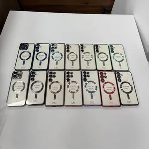 Funda para Teléfono Móvil <span class=keywords><strong>Samsung</strong></span> S23/S24/S25PLUS, Venta al por Mayor de Fábrica BAILI, Película de Lente CD Electrochapada, Cubierta Trasera Magnética Transparente - Product Image 6