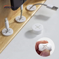 Couverture de trou de câble flexible, trou rond pour ordinateur, œillet en silicone, caoutchouc de silicone