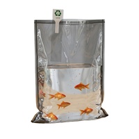 Sacs de transport pour poissons vivants à angle droit, transparents, gonflables, avec oxygénation, résistants à la traction et indéchirables