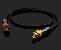 Câble coaxial audio RASANTEK 75 Ohm en cuivre pur plaqué or avec boîtier en laiton, connecteur mâle Q9 BNC, pour soudure, vidéo DIY C003 500
