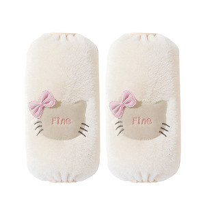Cute Cat Ear Sleeve With Bow For Women Office Use Anti Stain Protection Autumn Winter Warm Long Sleeve - Product Image 5