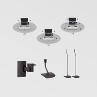 Système de haut-parleurs de cinéma maison actif professionnel FS2 FS3 5 pièces/ensemble / Connexion Wi-Fi 8 ohms Modèle sonore rapide personnalisé en promotion