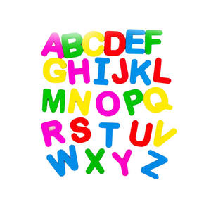 Madera 26 letras inglesas coloridas <span class=keywords><strong>pizarra</strong></span> de madera Material didáctico refrigerador carta pegatina - Product Image 1