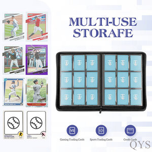 สมุดใส่การ์ดสะสม QYS 360 แบบพกพา มีซิป 9 ช่อง สำหรับเก็บการ์ด TCG - Product Image 6