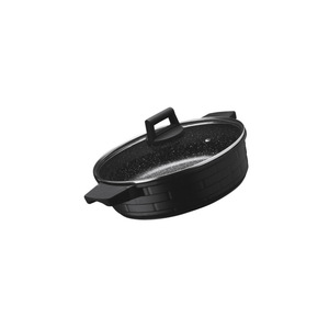 Ucclife Die-<b>Cast</b> Aluminum Cookware Set 13 Pieces Granite Non-Stick Sensor Bottom Maifan Stone Oven Safe <b>Hand</b> Wash Only - Product Image 4