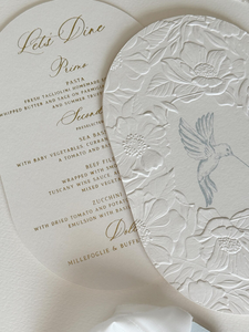 Tarjetas de Menú de Lujo con Papel Dorado, Decoración Elegante para Mesa de Recepción, <span class=keywords><strong>Invitaciones</strong></span> de Boda con Diseño Floral <span class=keywords><strong>en</strong></span> Relieve 3D Hechas a Mano, Doble Cara - Product Image 2