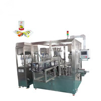 Machine de remplissage et de scellage automatique PLC pour sachets et pochettes, pour l'emballage de produits chimiques et de matériaux en verre, entraînée par moteur et moteur électrique, fabriquée en Chine
