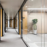 Factory Direct Glass Partition Office Modular Office Partition Glass Cubicle Walls As Office Wall Dividers Room Partitions