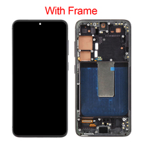 Perbaikan Ponsel Layar Sentuh LCD OLED TFT Asli 6.1 Inci G911B Panel Kaca S23 5G dengan Bingkai untuk Samsung Galaxy G911U