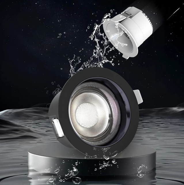 IP68 Waterproof LED Recessed Downlight Indoor Anti-Glare Design Available in White and Black Finished Product and SKD Kits