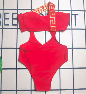 Maillot de bain de fitness pour femmes, <span class=keywords><strong>bikini</strong></span> avec logo personnalisé 3D, échantillon gratuit, ensemble de maillots de bain 2 pièces et col rond, vêtements de plage - Product Image 5