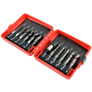 12Pc Imperial High Speed Steel Hex Shank <b>Drill</b> <b>Bits</b> 3/32 To 3/8 Inch For Woodworking Bright Finish Spiral Point - Product Image 1