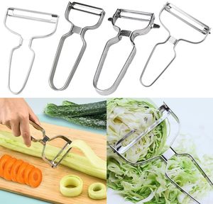 Éplucheur-râpeur à fruits multifonctionnel en acier inoxydable, design créatif pour la cuisine à domicile, utilisation efficace des légumes et des aliments - Product Image 3