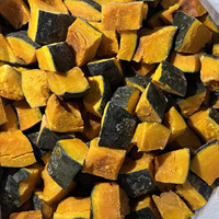 Cubes de citrouille surgelés IQF extra-glucides en gros pour la fabrication de soupes et de sauces à la texture crémeuse