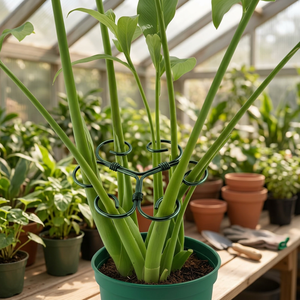 Support de plante en fer vert à 6 branches en spirale pour fleurs grimpantes - Product Image 6