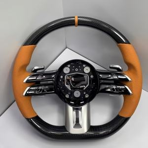 Volant en fibre de carbone de haute qualité Poignée en cuir Accepte la personnalisation en une seule pièce Vente directe d'usine pour <span class=keywords><strong>Mercedes</strong></span> Benz - Product Image 4