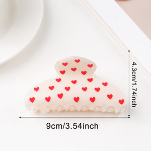 Gorace Jewelry Love Shark Back Head <strong>Hair</strong> Clip Women PVC Material Casual Handmade High-end All-match <strong>Hair</strong> <strong>Accessories</strong> 9cm <strong>Yiwu</strong> - Product Image 6