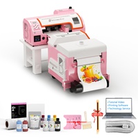Imprimante DTF A3 B Btransfer rose, machine d'impression numérique directe sur film, 30 cm, imprimante DTF XP600 avec secoueur de poudre rose et sécheur
