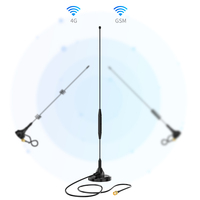 Antenne WiFi double bande longue portée à gain élevé 2,4 GHz 5 GHz 5,8 GHz MIMO de remplacement, antenne WiFi omnidirectionnelle 2,4 GHz 5 GHz 9 dBi SMA mâle