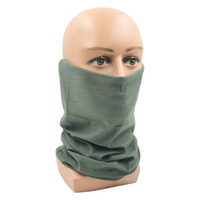 Venta al por mayor sólido tubo en blanco sin costuras Bandana poliéster microfibra deporte cara cubierta cuello polaina para protección solar al aire libre refrigeración