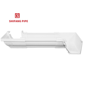 Trọng lượng nhẹ k-phong cách PVC mưa nước mái máng xối lắp ống nhựa mưa nước máng xối vật liệu - Product Image 3