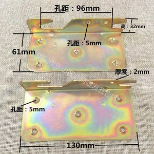 Charnière de lit Xiongfa, interaxe 96 mm, quincaillerie en fer, accessoire de jonction pour meubles - Product Image 1