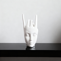 Statue de personnage de film ou de télévision en résine artistique écologique, sculpture de visage, forme irrégulière, décoration de salon, YiDang