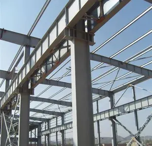 Özelleştirilmiş galvanizli çelik yapı metal çerçeve villa/fabrika çelik yapı endüstriyel bina inşa etmek için h-kiriş çelik kullanır