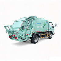 Camion compacteur de déchets neuf de 6 m³ 4x2 à chargement arrière, compacteur hydraulique de déchets, camion de transport de déchets municipaux à vendre