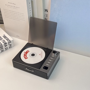 Reproductor de CD portátil personalizado de fábrica con conexión inalámbrica BT, reproducción USB y radio FM en diseño retro para uso doméstico. - Product Image 6